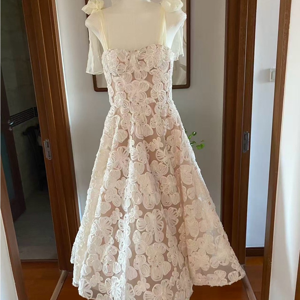 Bronx & Banco Sabrina White Midi Dress XS - Picture 10 of 17